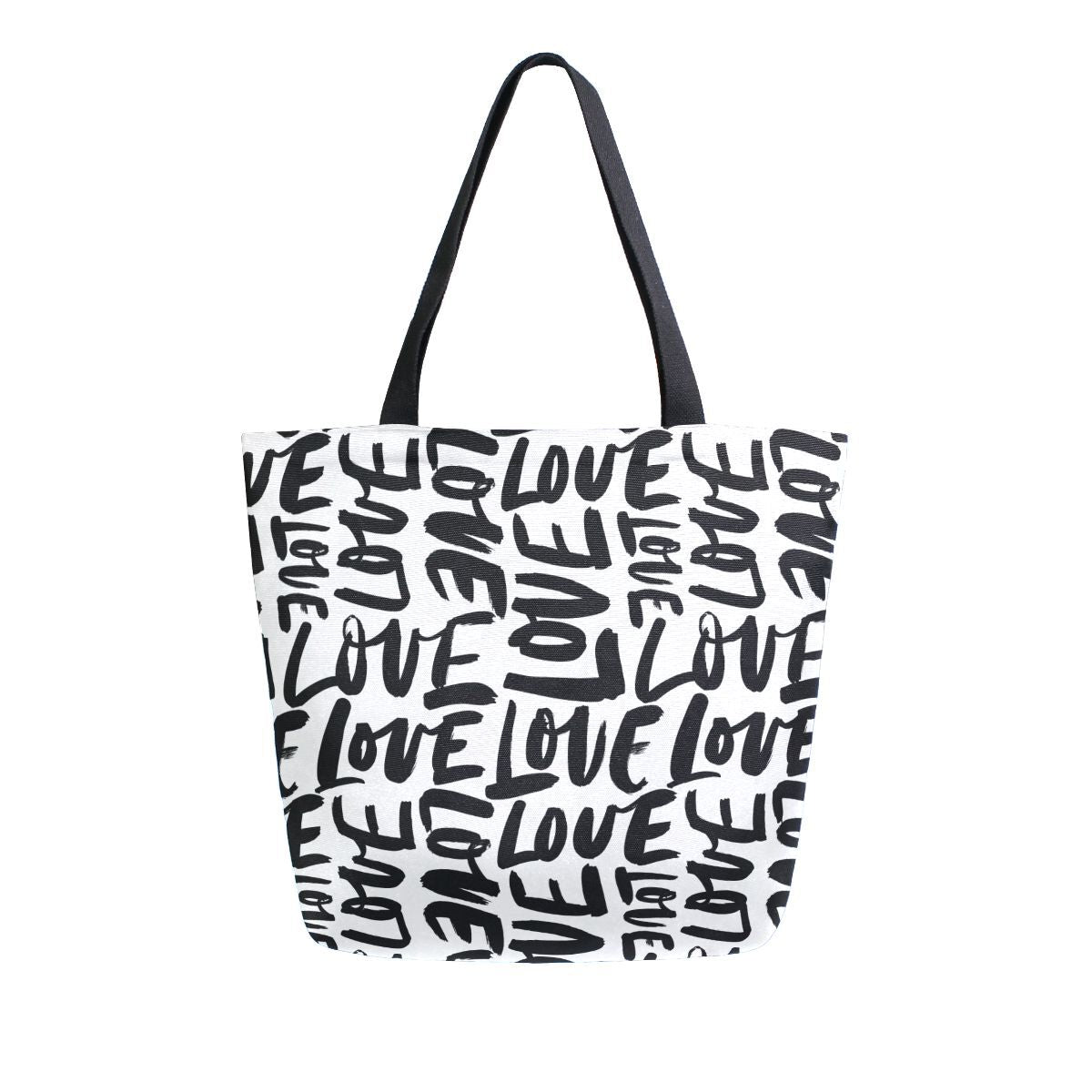 Abstract Unique Women Casual Shoulder Bag Handbag Colorful Creativity Canvas Tote Bag Large Reusable Multipurpose Heavy Duty Shopping Grocery Cotton Bag for Outdoors