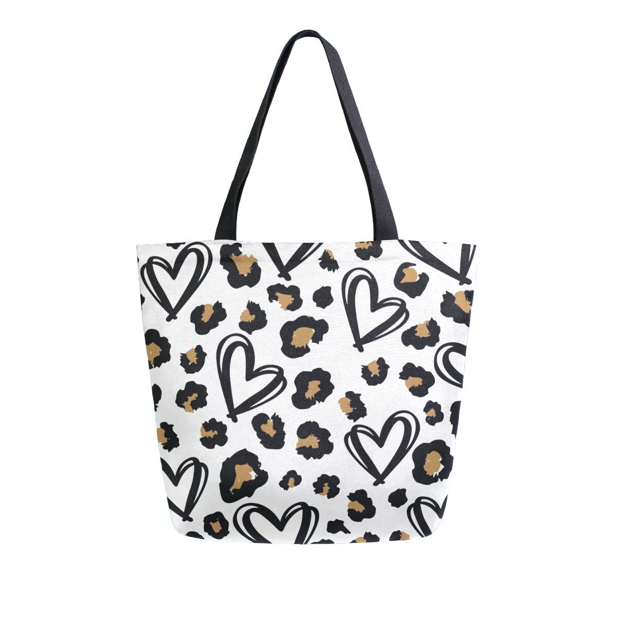 Abstract Unique Women Casual Shoulder Bag Handbag Colorful Creativity Canvas Tote Bag Large Reusable Multipurpose Heavy Duty Shopping Grocery Cotton Bag for Outdoors