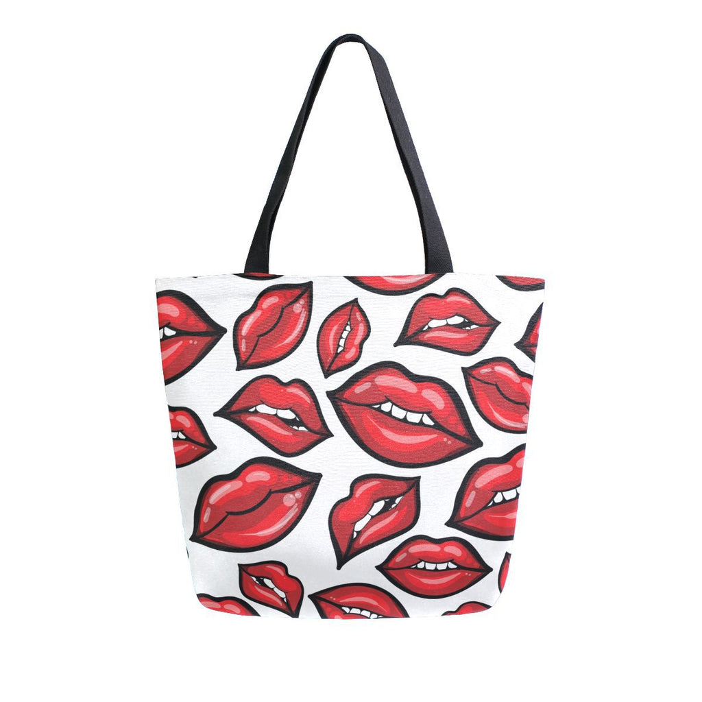 Abstract Unique Women Casual Shoulder Bag Handbag Colorful Creativity Canvas Tote Bag Large Reusable Multipurpose Heavy Duty Shopping Grocery Cotton Bag for Outdoors