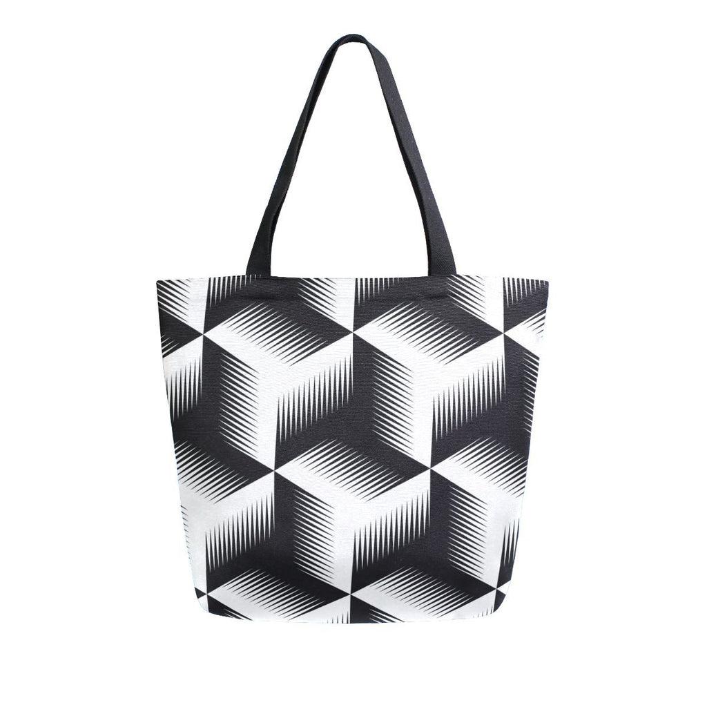 Abstract Unique Women Casual Shoulder Bag Handbag Colorful Creativity Canvas Tote Bag Large Reusable Multipurpose Heavy Duty Shopping Grocery Cotton Bag for Outdoors