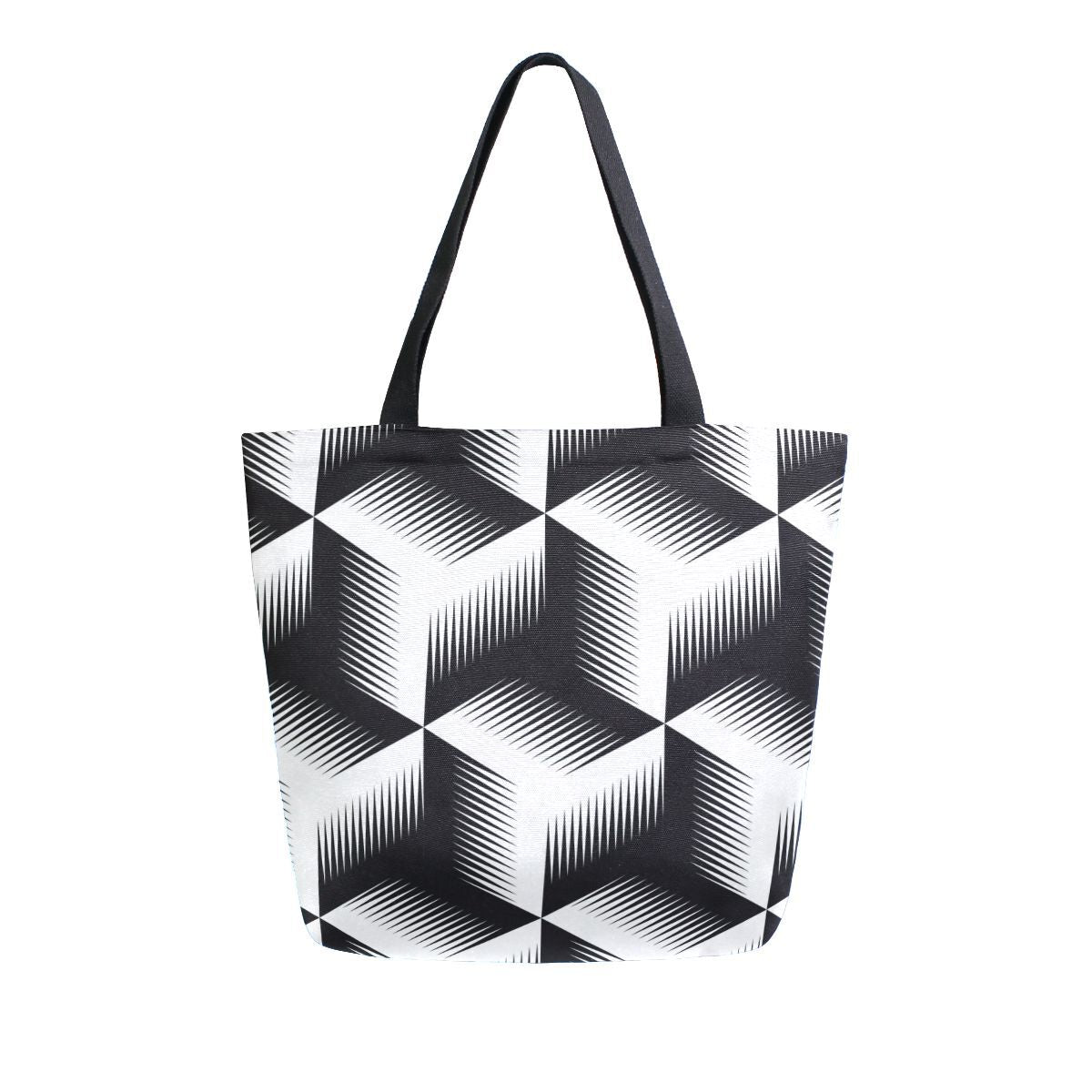 Abstract Unique Women Casual Shoulder Bag Handbag Colorful Creativity Canvas Tote Bag Large Reusable Multipurpose Heavy Duty Shopping Grocery Cotton Bag for Outdoors