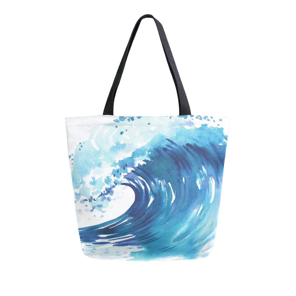 Abstract Unique Women Casual Shoulder Bag Handbag Colorful Creativity Canvas Tote Bag Large Reusable Multipurpose Heavy Duty Shopping Grocery Cotton Bag for Outdoors