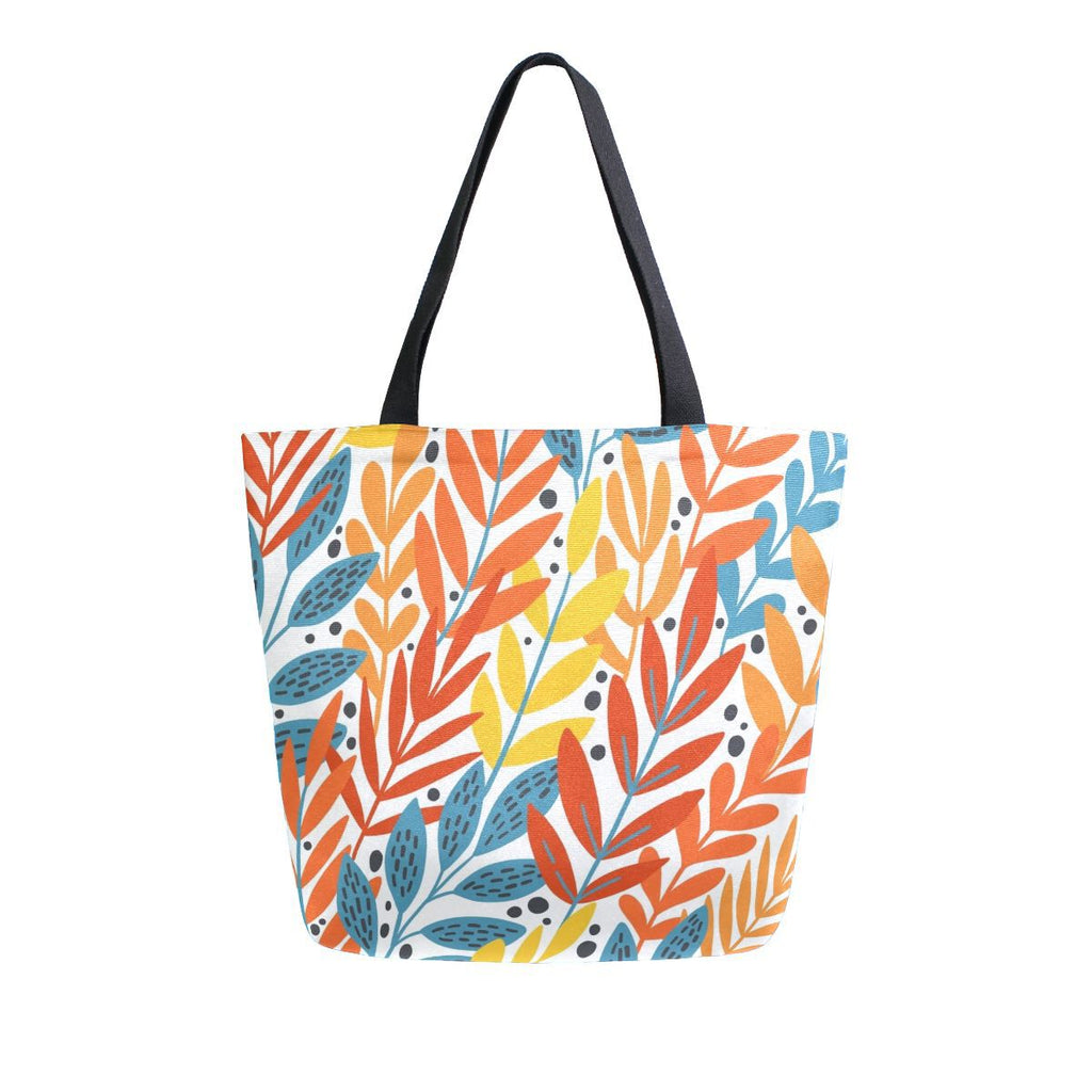 Abstract Unique Women Casual Shoulder Bag Handbag Colorful Creativity Canvas Tote Bag Large Reusable Multipurpose Heavy Duty Shopping Grocery Cotton Bag for Outdoors