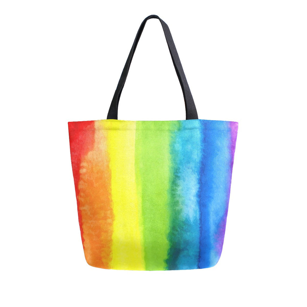 Abstract Unique Women Casual Shoulder Bag Handbag 3D Line Tote Bag Large Reusable Multipurpose Heavy Duty Shopping Grocery Cotton Bag for Outdoors