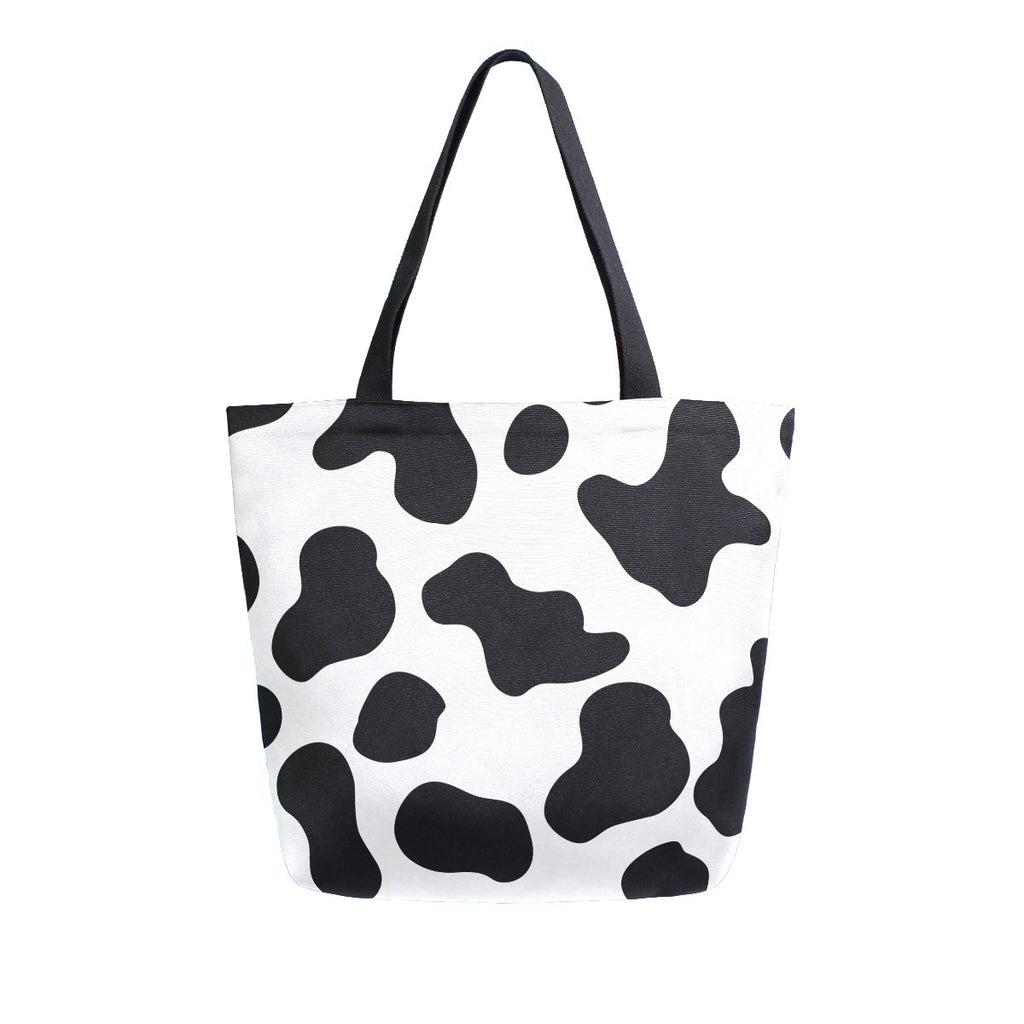 Abstract Unique Women Casual Shoulder Bag Handbag Flowers Tote Bag Large Reusable Multipurpose Heavy Duty Shopping Grocery Cotton Bag for Outdoors