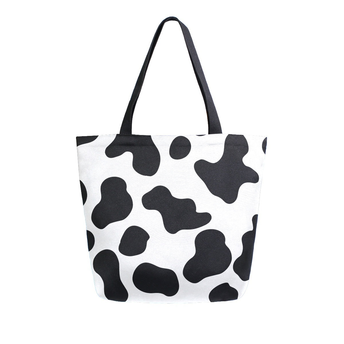 Abstract Unique Women Casual Shoulder Bag Handbag Flowers Tote Bag Large Reusable Multipurpose Heavy Duty Shopping Grocery Cotton Bag for Outdoors