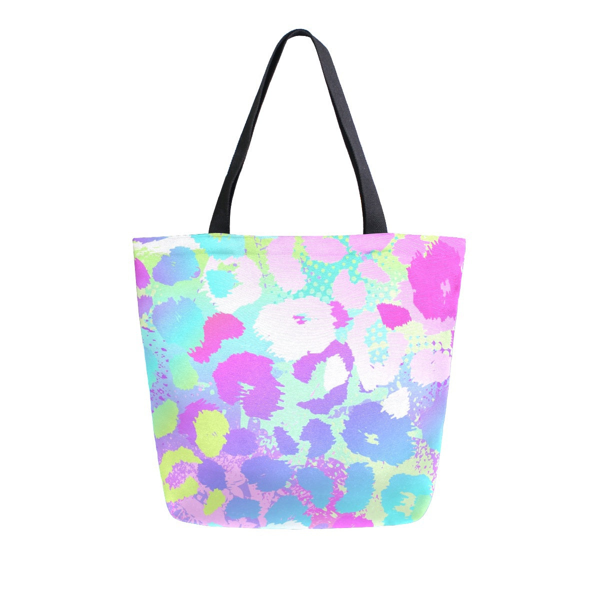 Abstract Unique Women Casual Shoulder Bag Handbag 3D Line Tote Bag Large Reusable Multipurpose Heavy Duty Shopping Grocery Cotton Bag for Outdoors