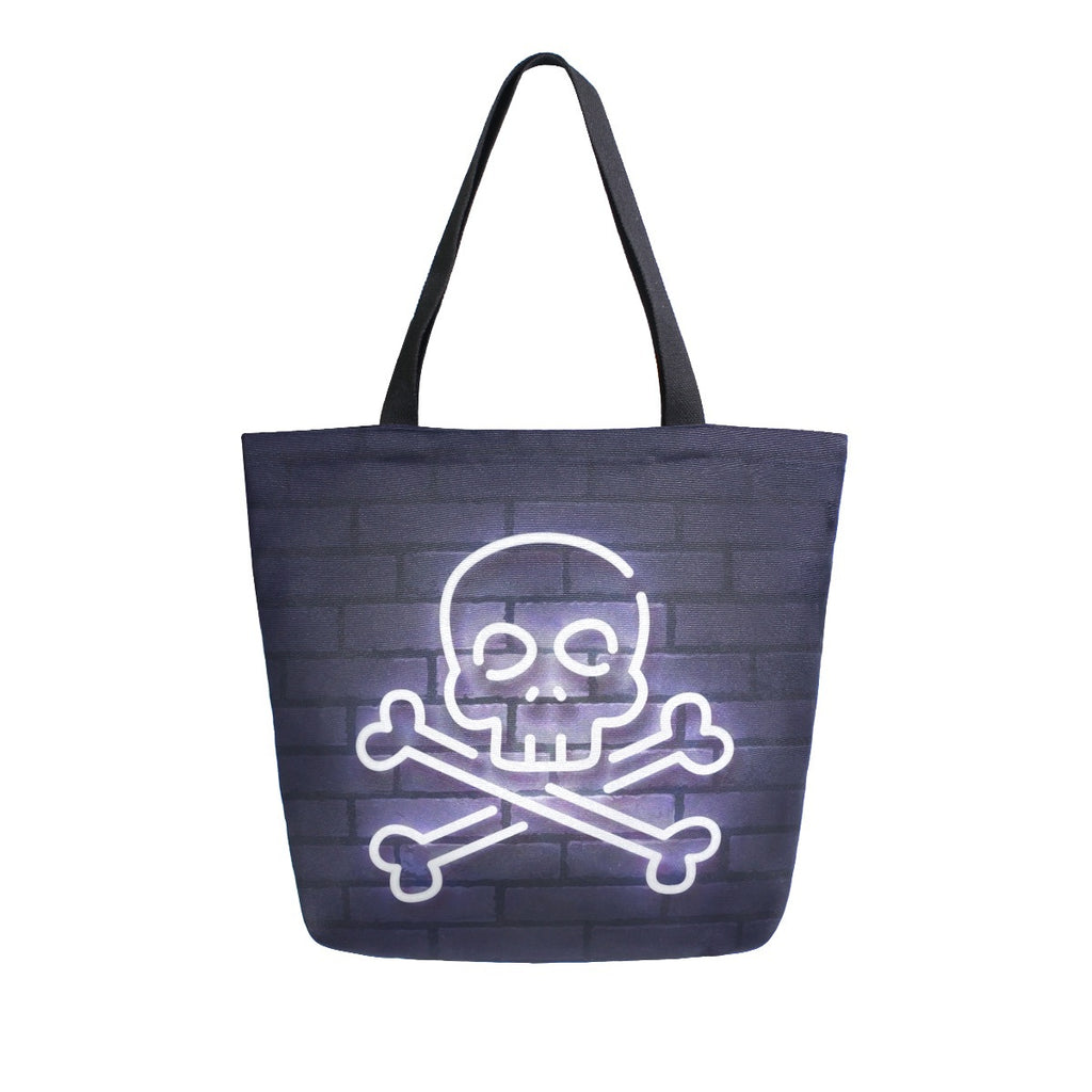 Abstract Unique Women Casual Shoulder Bag Handbag Flowers Tote Bag Large Reusable Multipurpose Heavy Duty Shopping Grocery Cotton Bag for Outdoors