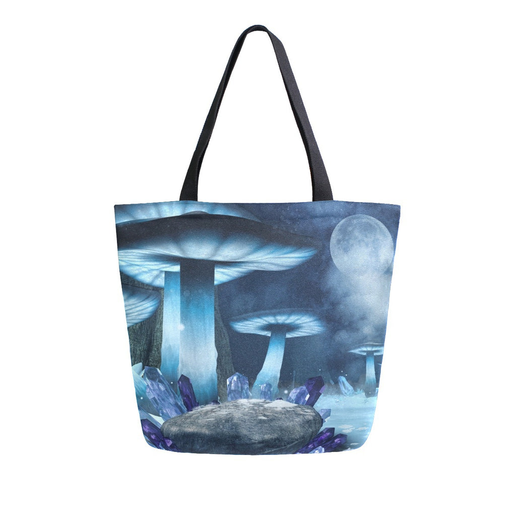 Abstract Unique Women Casual Shoulder Bag Handbag Flowers Tote Bag Large Reusable Multipurpose Heavy Duty Shopping Grocery Cotton Bag for Outdoors