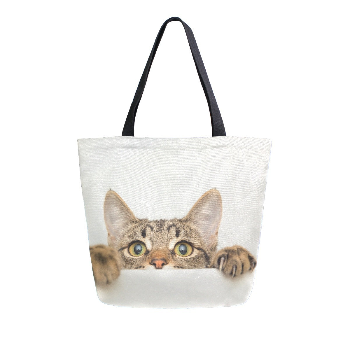 Abstract Unique Women Casual Shoulder Bag Handbag Cute Corgi Dog Tote Bag Large Reusable Multipurpose Heavy Duty Shopping Grocery Cotton Bag for Outdoors