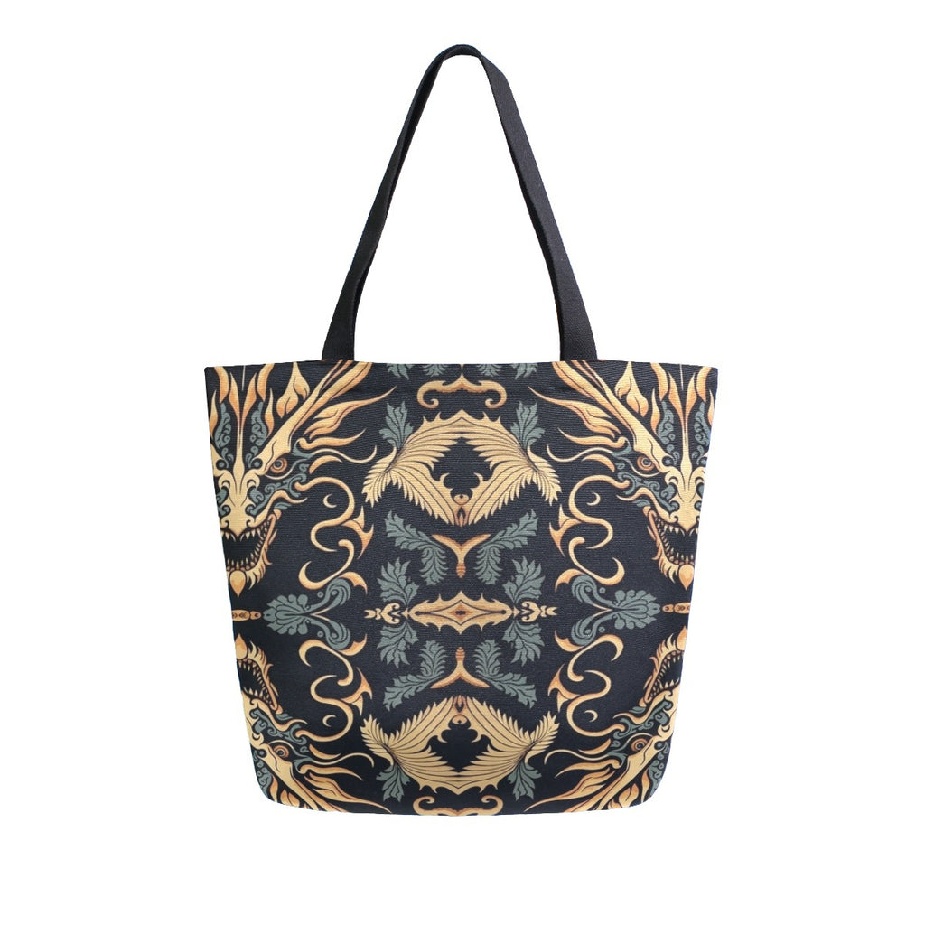 Abstract Unique Women Casual Shoulder Bag Handbag Leopard Skin Tote Bag Large Reusable Multipurpose Heavy Duty Shopping Grocery Cotton Bag for Outdoors