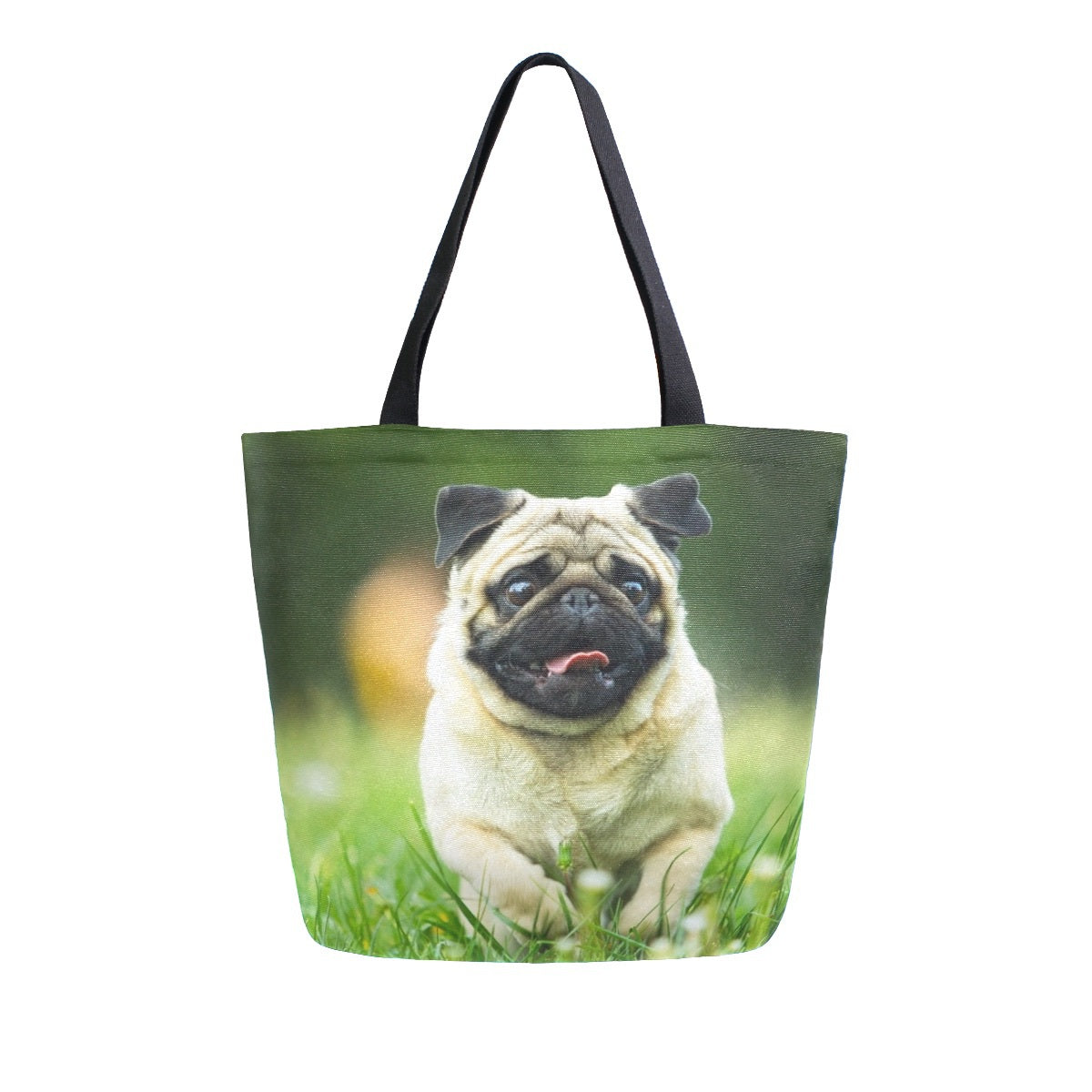 Abstract Unique Women Casual Shoulder Bag Handbag Cute Corgi Dog Tote Bag Large Reusable Multipurpose Heavy Duty Shopping Grocery Cotton Bag for Outdoors