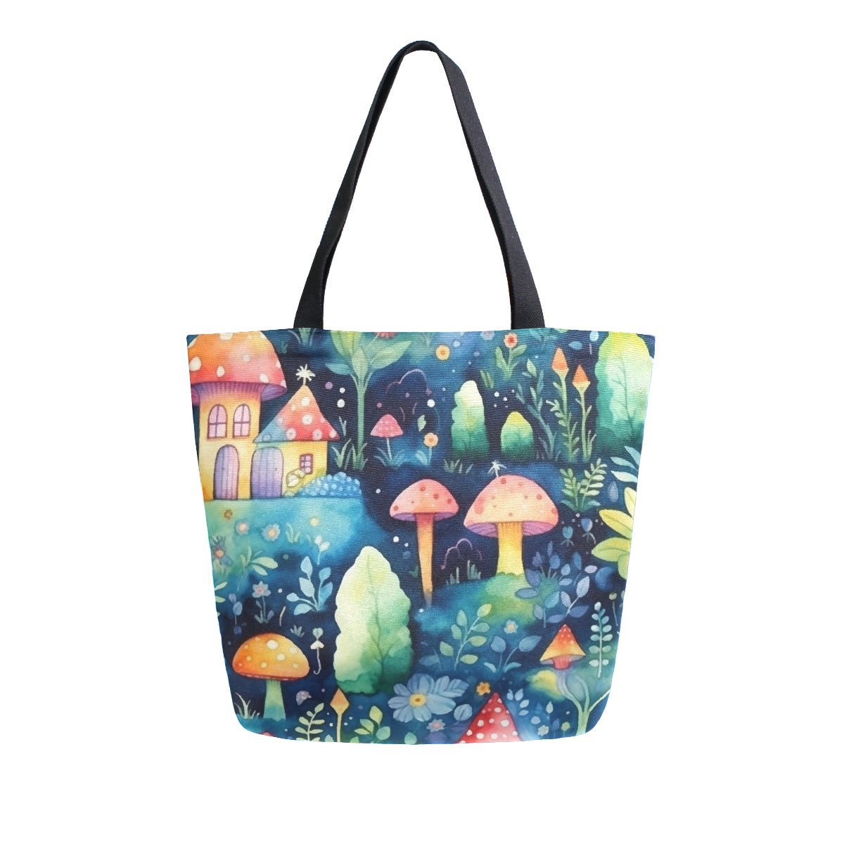 Abstract Unique Women Casual Shoulder Bag Handbag Summer Oranges and Lemon Tote Bag Large Reusable Multipurpose Heavy Duty Shopping Grocery Cotton Bag for Outdoors