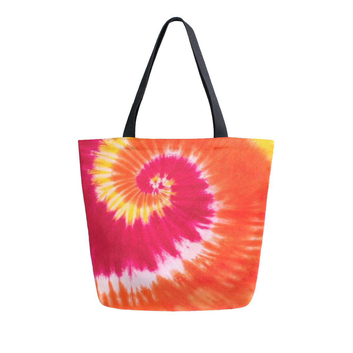 Abstract Unique Women Casual Shoulder Bag Handbag Colorful Tie Dye Tote Bag Large Reusable Multipurpose Heavy Duty Shopping Grocery Cotton Bag for Outdoors
