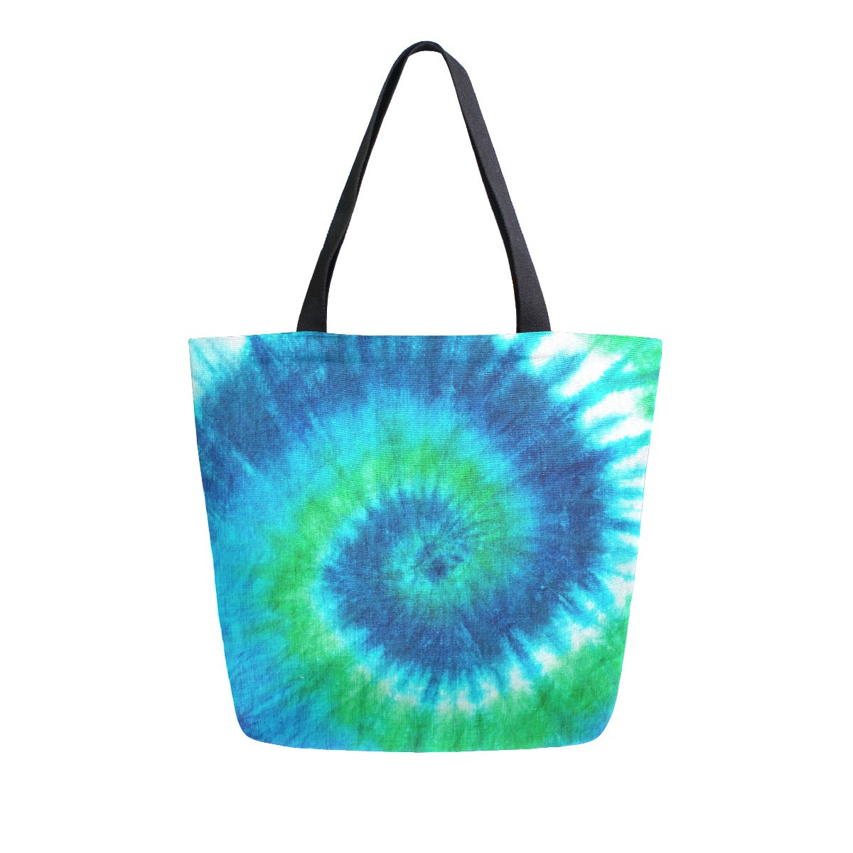 Abstract Unique Women Casual Shoulder Bag Handbag Colorful Tie Dye Tote Bag Large Reusable Multipurpose Heavy Duty Shopping Grocery Cotton Bag for Outdoors