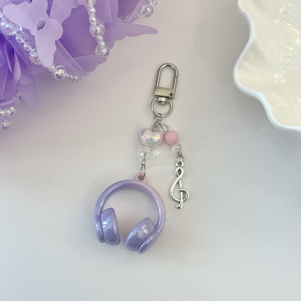 Original Fall In Love With Music Headphones Mobile Phone Chain Cool Everything Ccd Cooka Chain Student Backpack Pendant Key Chai