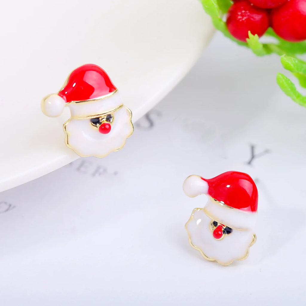 Christmas Holiday Drop Earrings Rhinestone Imitation Pearl Snowflake Xmas Tree Star Bell Dangle Party Jewelry Gift For Women Men