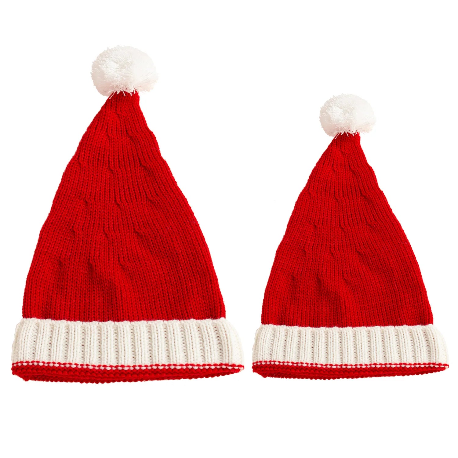 Christmas Knitted Hat Cute Pom Pom Adult Kids Soft Beanie Santa Hat New Year Party Kids Gift Navidad Noel Xmas Decoration