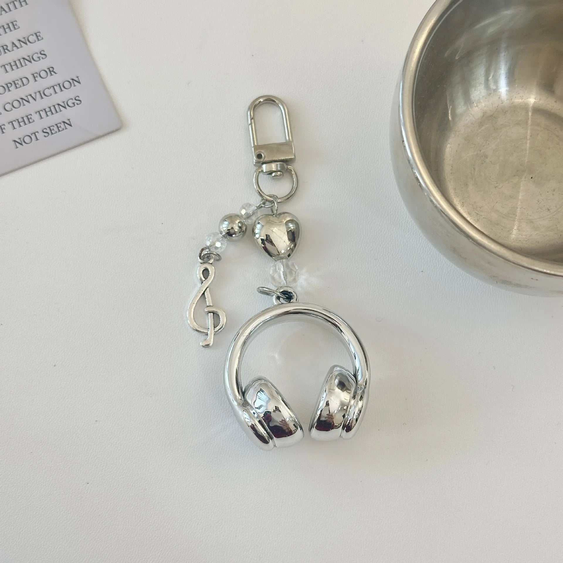 Original Fall In Love With Music Headphones Mobile Phone Chain Cool Everything Ccd Cooka Chain Student Backpack Pendant Key Chai