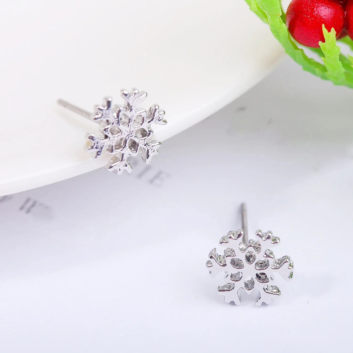 Christmas Holiday Drop Earrings Rhinestone Imitation Pearl Snowflake Xmas Tree Star Bell Dangle Party Jewelry Gift For Women Men