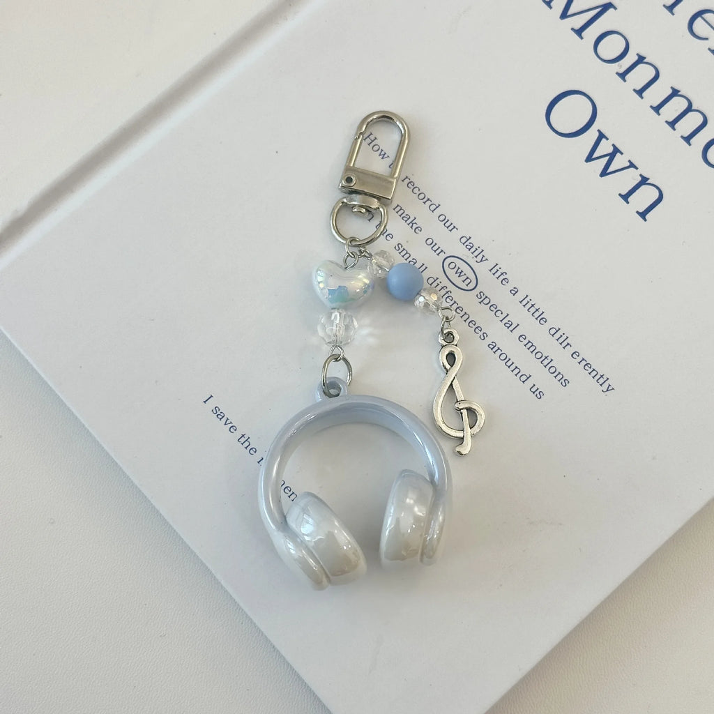 Original Fall In Love With Music Headphones Mobile Phone Chain Cool Everything Ccd Cooka Chain Student Backpack Pendant Key Chai