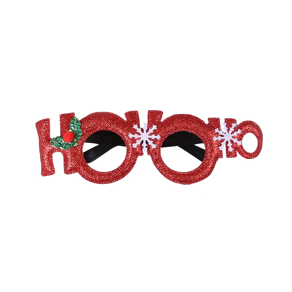 Christmas Decorations,Christmas Glasses for Children,Christmas Ornaments,Santa Claus,Snowman Antlers Glasses Frames