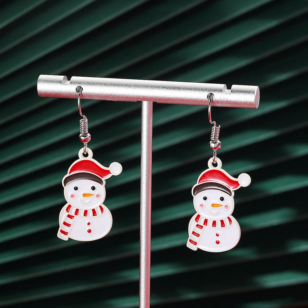 Christmas Holiday Drop Earrings Rhinestone Imitation Pearl Snowflake Xmas Tree Star Bell Dangle Party Jewelry Gift For Women Men