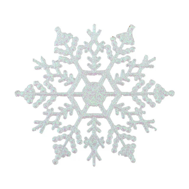 6/12pcs Simulation Snowflakes Christmas Tree Hanging Ornament Christmas Fake Snowflakes Winter Party Navidad New Year Decoration
