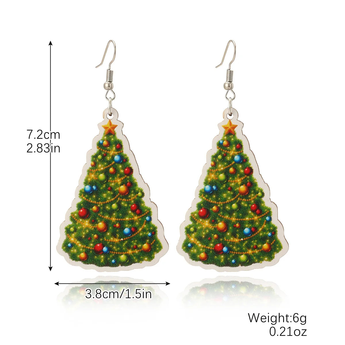 Christmas Holiday Drop Earrings Rhinestone Imitation Pearl Snowflake Xmas Tree Star Bell Dangle Party Jewelry Gift For Women Men