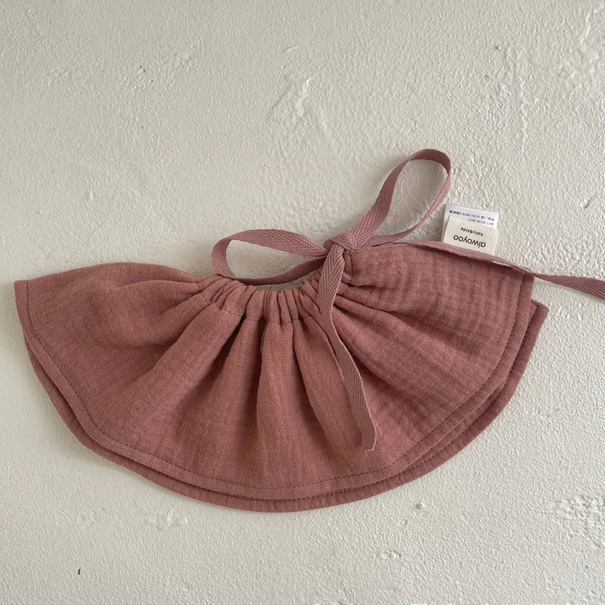 4Layers Cotton Gauze Baby Bibs Toddlers Newborns Printing Ruffle Feeding Burp Cloths Apron Baby Saliva Towel Drool Bib