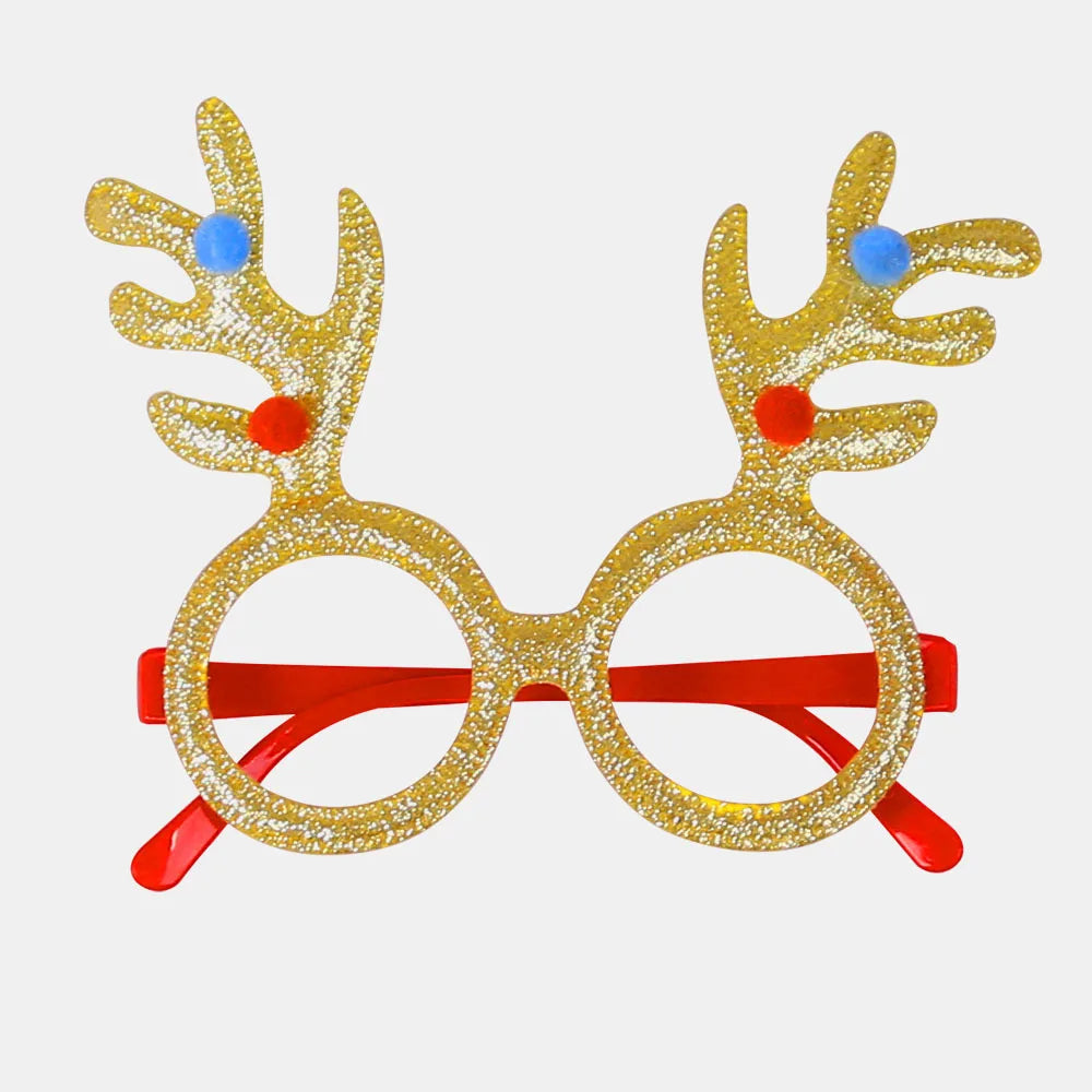 Christmas Decorations,Christmas Glasses for Children,Christmas Ornaments,Santa Claus,Snowman Antlers Glasses Frames