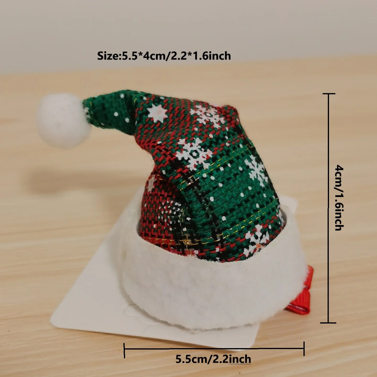 Christmas hat hair clip snowman hair clip cute reindeer snowflake hair accessory