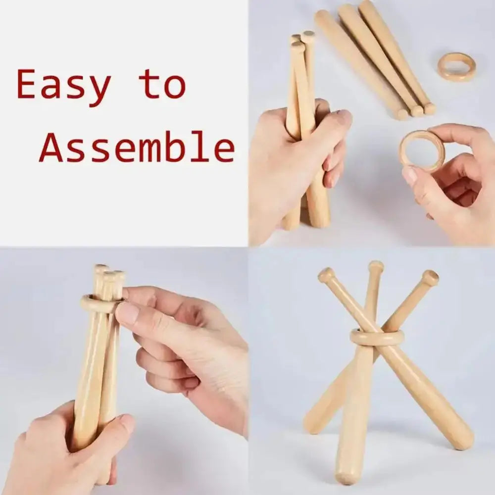 Mini Baseball Bat Display Stand Golf Tennis Ball Support Bracket DIY Triangle Base Beisbol Softball Baseball Accessories