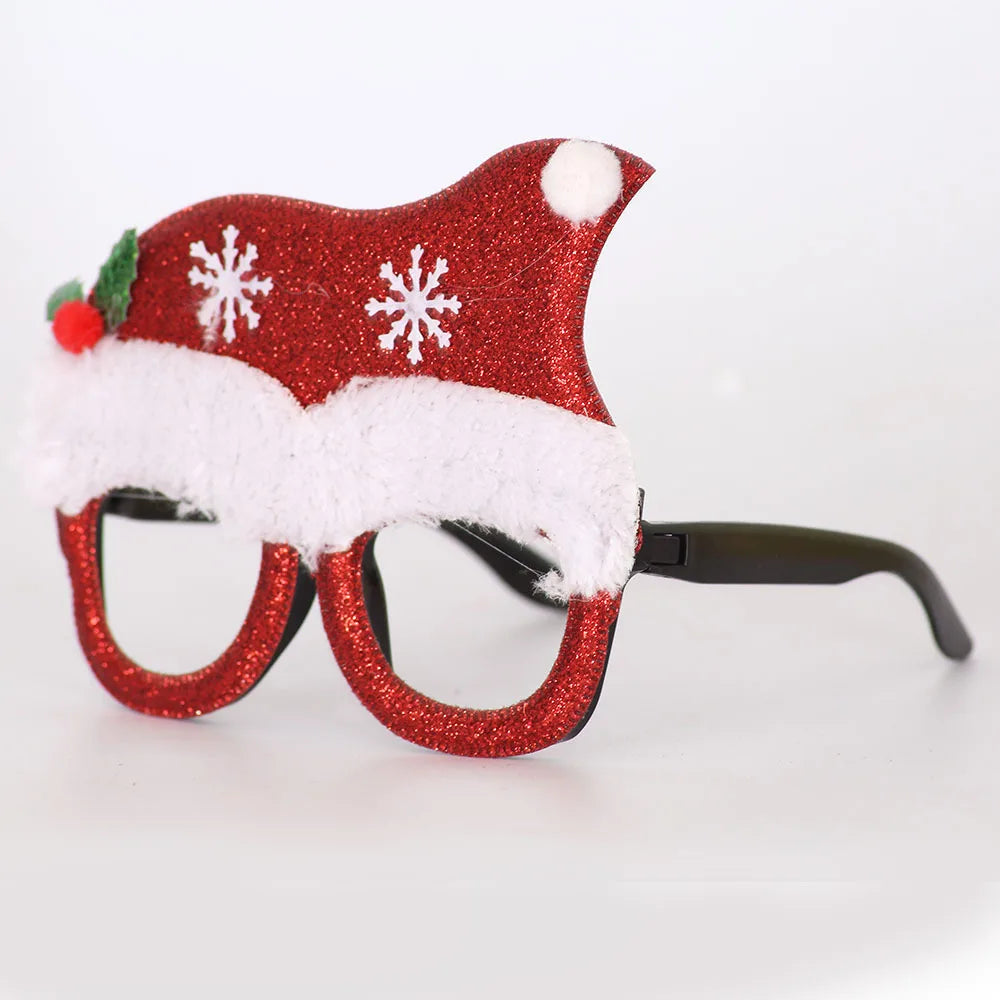 Christmas Decorations,Christmas Glasses for Children,Christmas Ornaments,Santa Claus,Snowman Antlers Glasses Frames