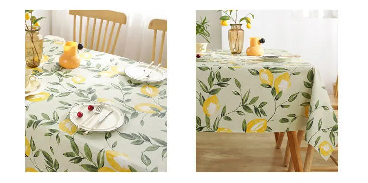 PVC Waterproof and Oil-proof Plastic Tablecloth Bedside Table Dustproof Decorative Cloth Living Room Coffee Table Tablecloth