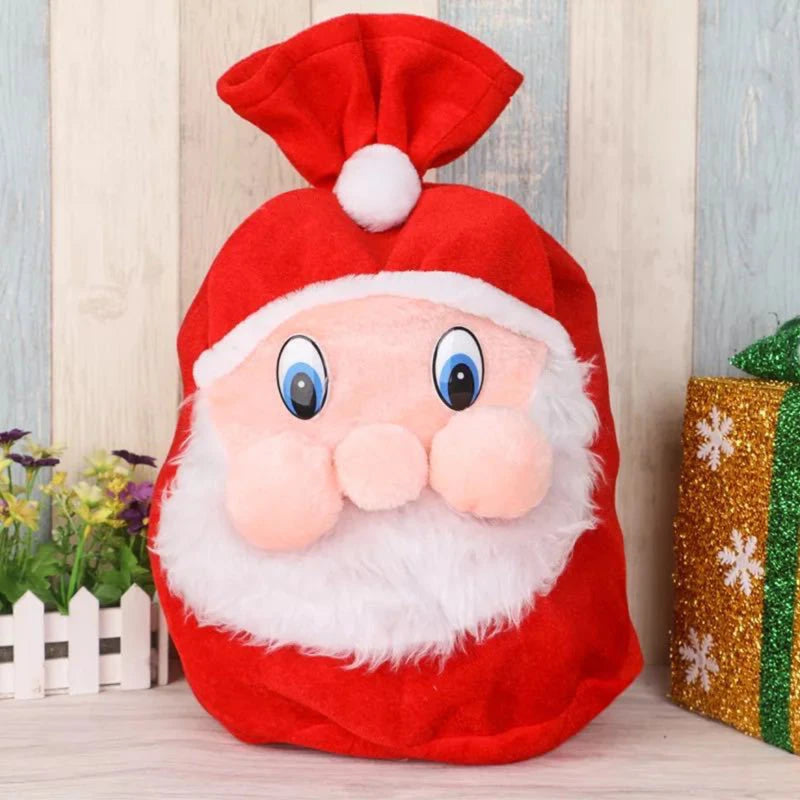 Big Capacity Xmas Santa Claus Backpack Drawstring Gift Bag Children Xmas Candy Bag Party Favors Bags Merry Christmas