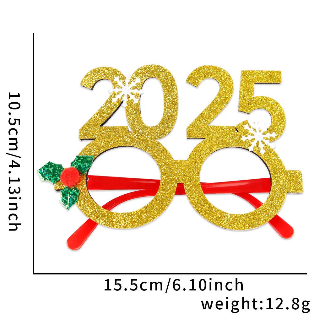 Christmas Decorations,Christmas Glasses for Children,Christmas Ornaments,Santa Claus,Snowman Antlers Glasses Frames