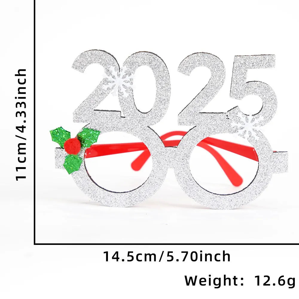 Christmas Decorations,Christmas Glasses for Children,Christmas Ornaments,Santa Claus,Snowman Antlers Glasses Frames