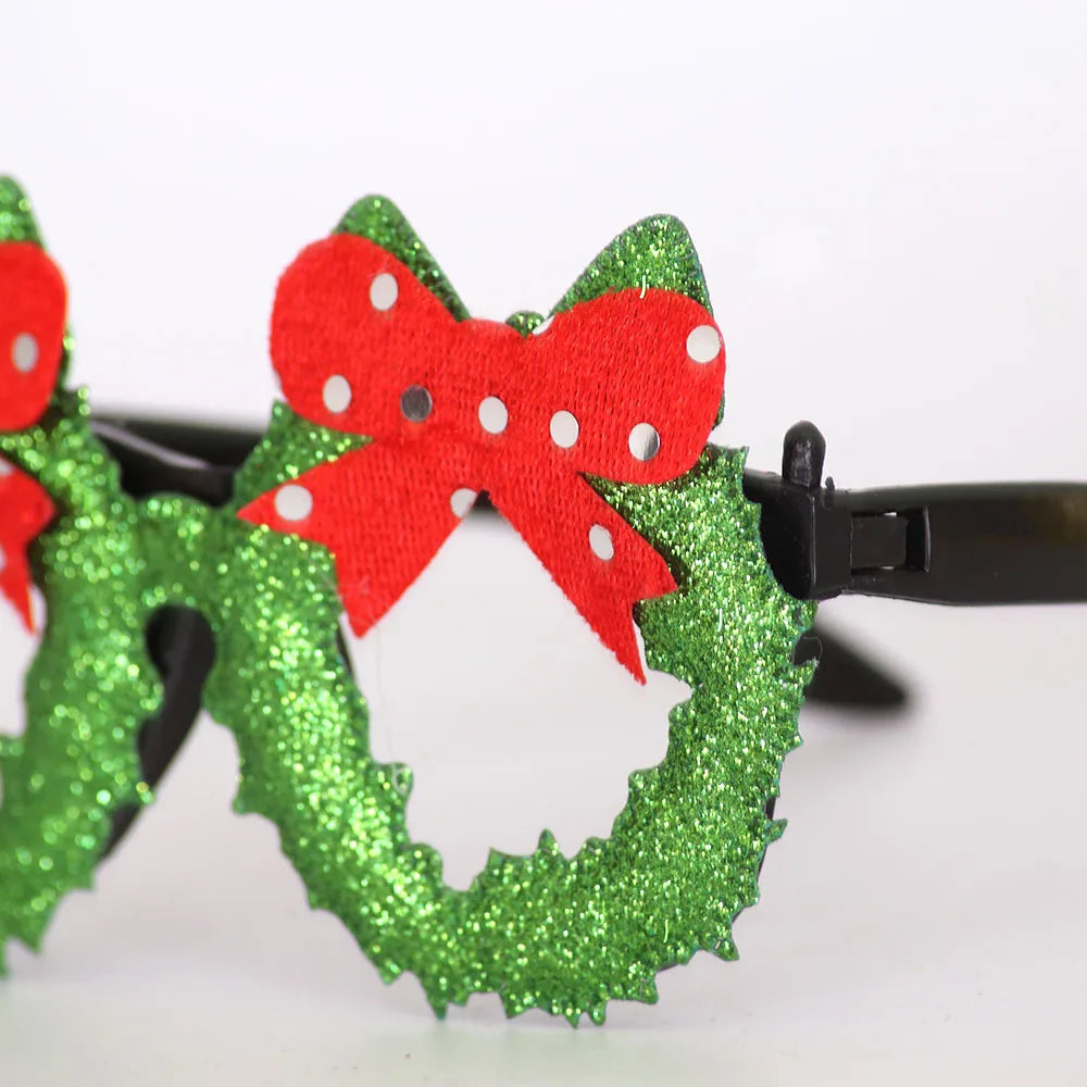 Christmas Decorations,Christmas Glasses for Children,Christmas Ornaments,Santa Claus,Snowman Antlers Glasses Frames