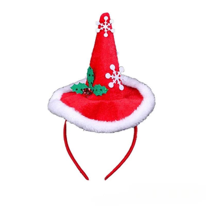 Christmas Headbands Xmas Tree Santa Hat Hair Band Christmas Decorations for Home Girls Women 2026 New Year Gifts navidad