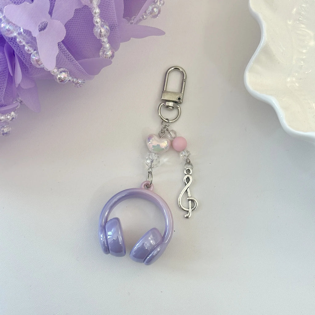 Original Fall In Love With Music Headphones Mobile Phone Chain Cool Everything Ccd Cooka Chain Student Backpack Pendant Key Chai