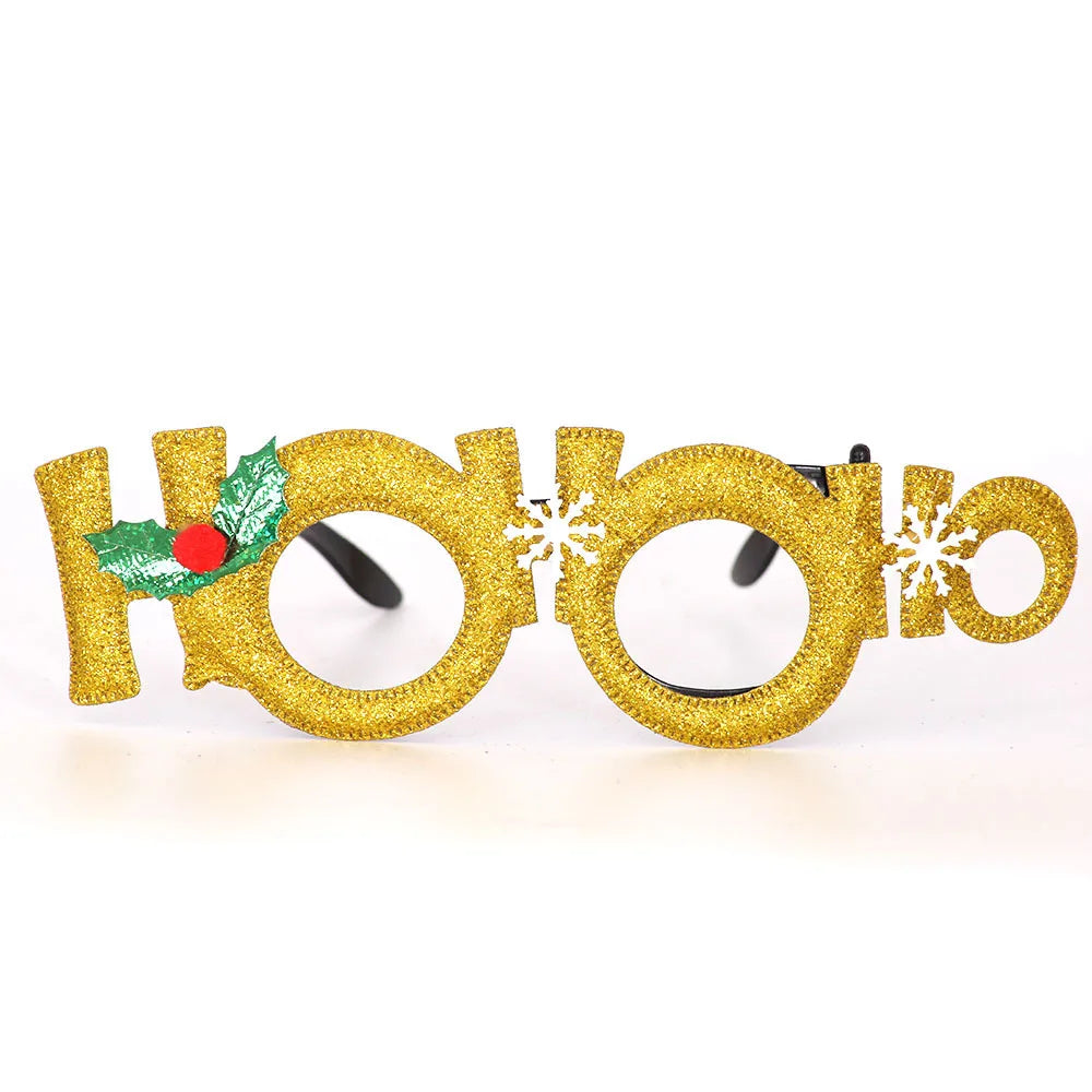 Christmas Decorations,Christmas Glasses for Children,Christmas Ornaments,Santa Claus,Snowman Antlers Glasses Frames
