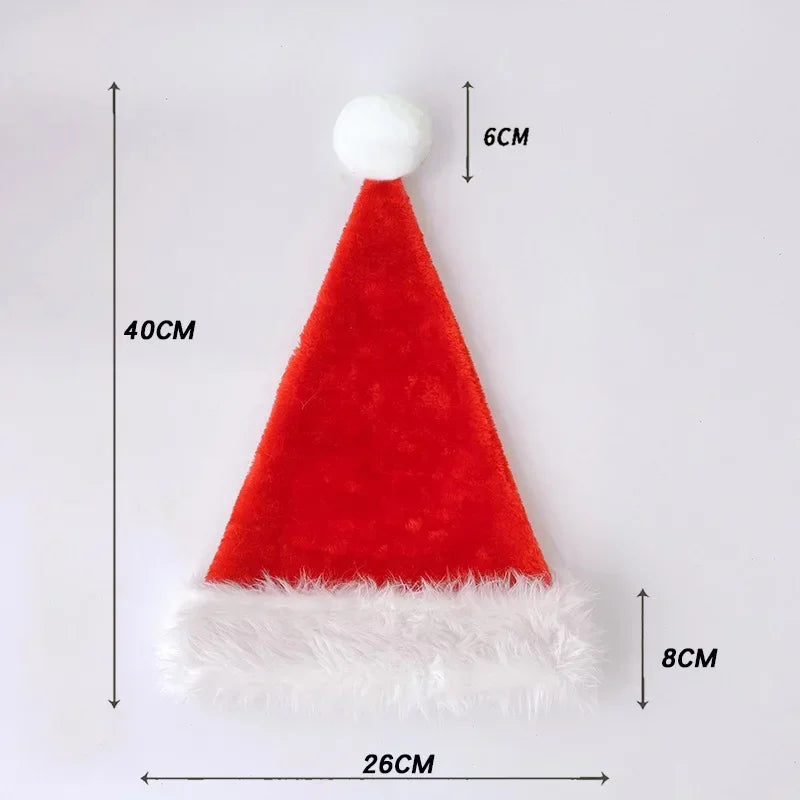 Christmas Knitted Hat Cute Pom Pom Adult Kids Soft Beanie Santa Hat New Year Party Kids Gift Navidad Noel Xmas Decoration