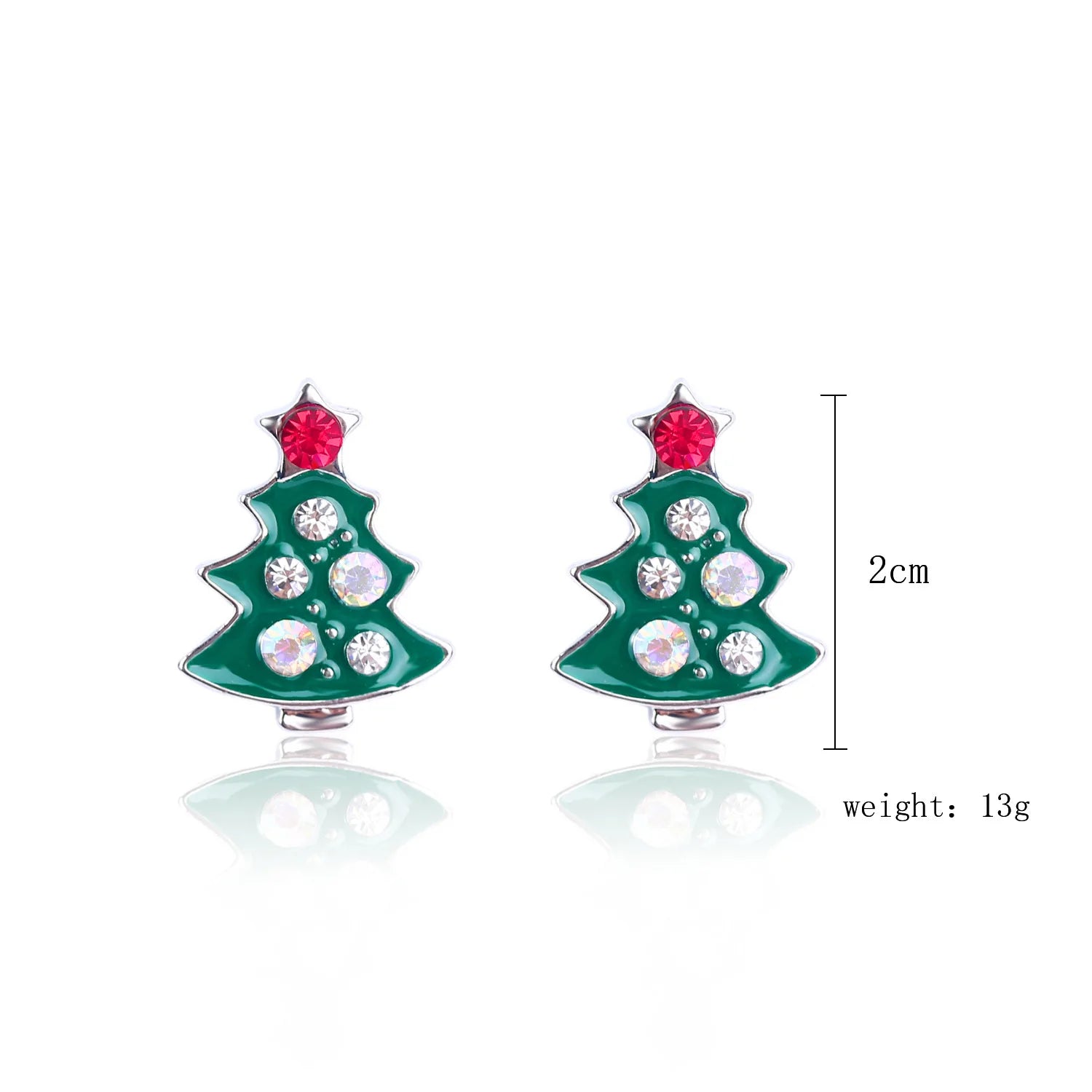 Christmas Holiday Drop Earrings Rhinestone Imitation Pearl Snowflake Xmas Tree Star Bell Dangle Party Jewelry Gift For Women Men