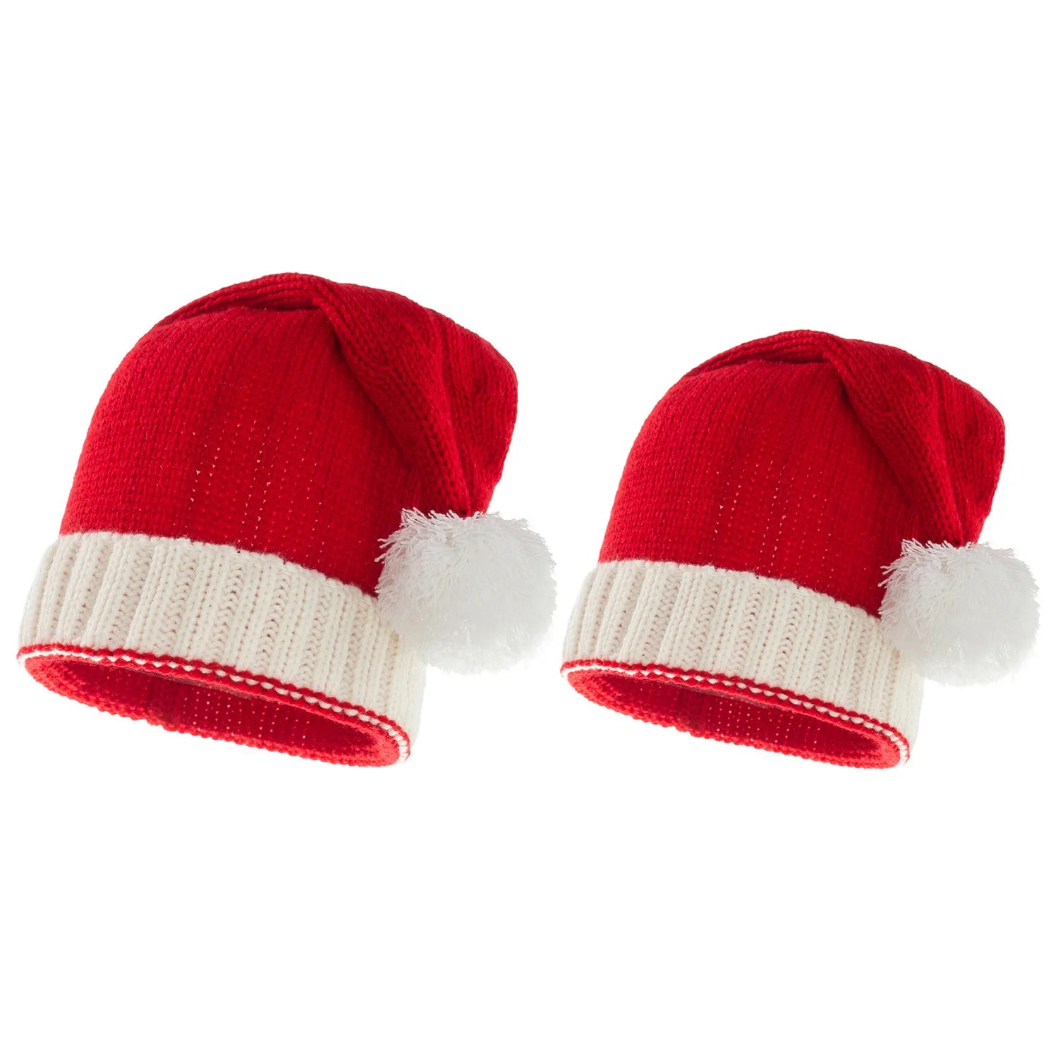 Christmas Knitted Hat Cute Pom Pom Adult Kids Soft Beanie Santa Hat New Year Party Kids Gift Navidad Noel Xmas Decoration