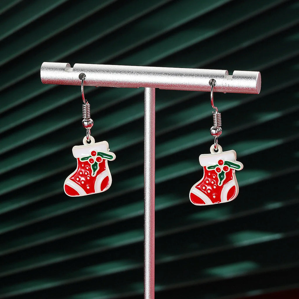 Christmas Holiday Drop Earrings Rhinestone Imitation Pearl Snowflake Xmas Tree Star Bell Dangle Party Jewelry Gift For Women Men