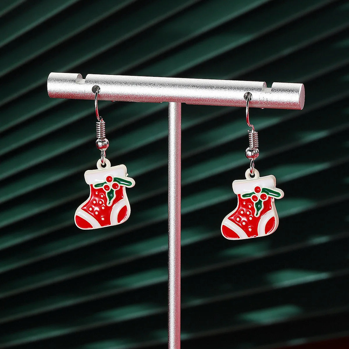 Christmas Holiday Drop Earrings Rhinestone Imitation Pearl Snowflake Xmas Tree Star Bell Dangle Party Jewelry Gift For Women Men