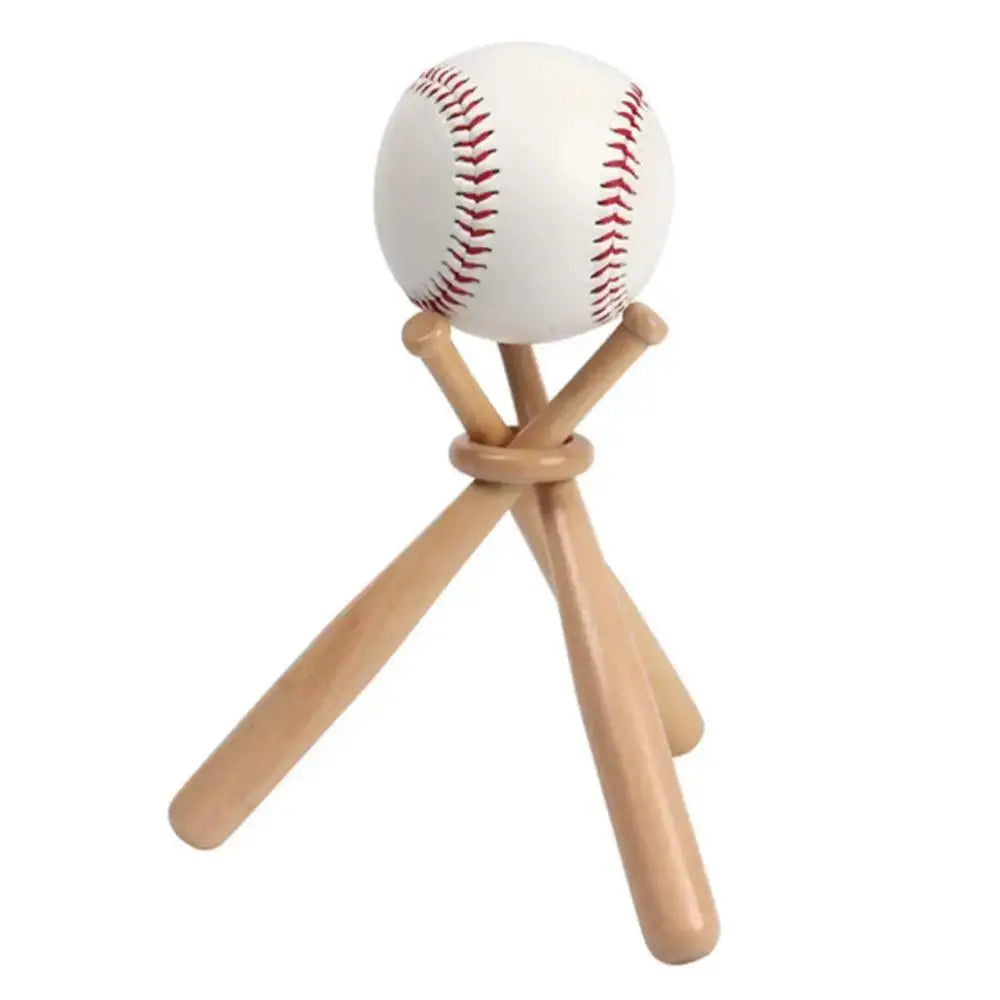 Mini Baseball Bat Display Stand Golf Tennis Ball Support Bracket DIY Triangle Base Beisbol Softball Baseball Accessories